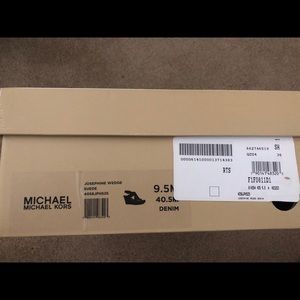 Michael Kors Blue Suede Wedges